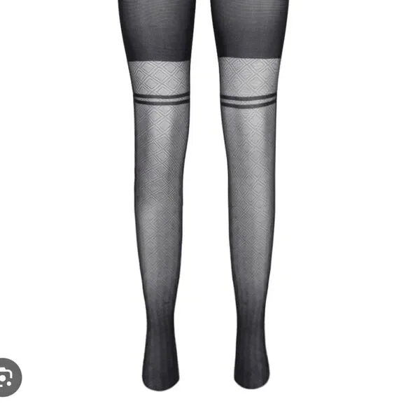 NWT WOLFORD biker tights black Large - Picture 7 of 9